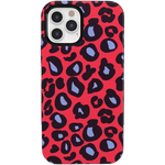 Into the Wild | Red & Blue Leopard Print Case iPhone Case get.casely Bold iPhone 12 Pro Max 