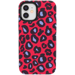 Into the Wild | Red & Blue Leopard Print Case iPhone Case get.casely Bold iPhone 12 Mini 
