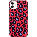 Into the Wild | Red & Blue Leopard Print Case iPhone Case get.casely Classic iPhone 11 