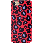 Into the Wild | Red & Blue Leopard Print Case iPhone Case get.casely Classic iPhone 6/7/8 