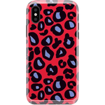 Into the Wild | Red & Blue Leopard Print Case iPhone Case get.casely Classic iPhone XS Max 