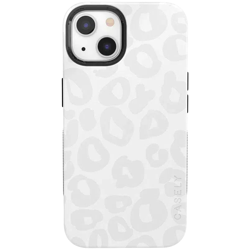 Into the Wild | White Snow Leopard Case iPhone Case get.casely Bold + MagSafe® iPhone 13