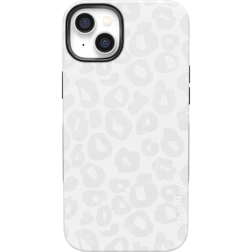 Into the Wild | White Snow Leopard Case iPhone Case get.casely Bold + MagSafe® iPhone 14 Plus