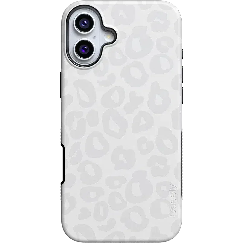 Into the Wild | White Snow Leopard Case iPhone Case get.casely Bold + MagSafe® iPhone 16 Plus