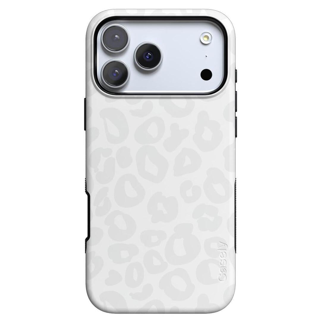 レオパード柄ホワイトiPhoneケース Into the Wild | White Snow Leopard Case