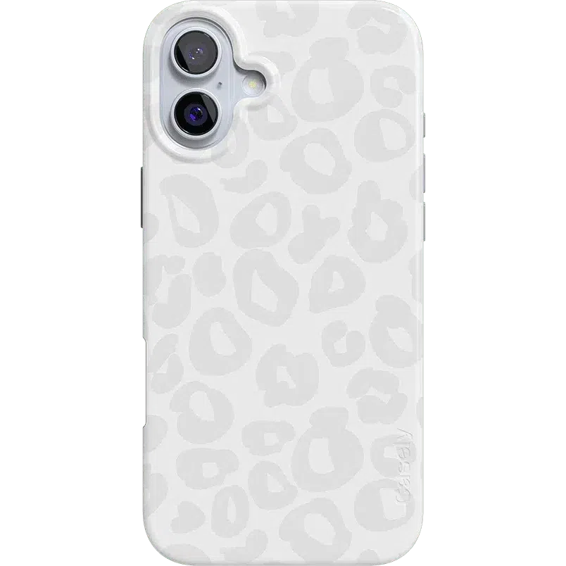 Into the Wild | White Snow Leopard Case iPhone Case get.casely Classic + MagSafe® iPhone 16 Plus