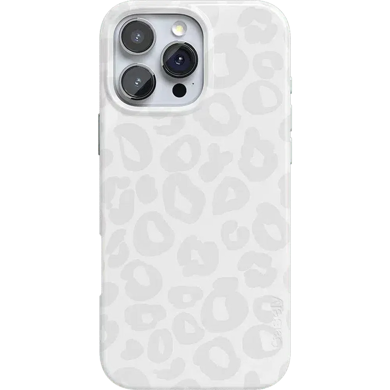 Into the Wild | White Snow Leopard Case iPhone Case get.casely Classic + MagSafe® iPhone 16 Pro Max