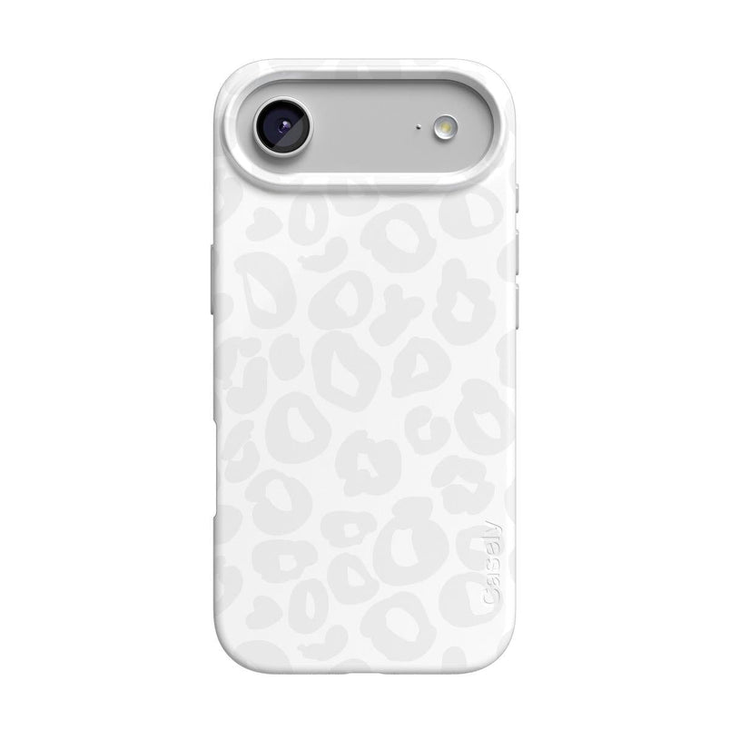 Into the Wild | White Snow Leopard Case iPhone Case get.casely Classic + MagSafe® iPhone 17 Air 