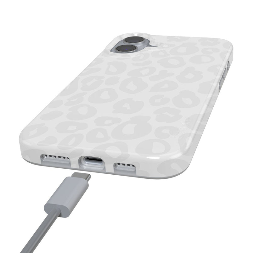 Into the Wild | White Snow Leopard Case iPhone Case get.casely 