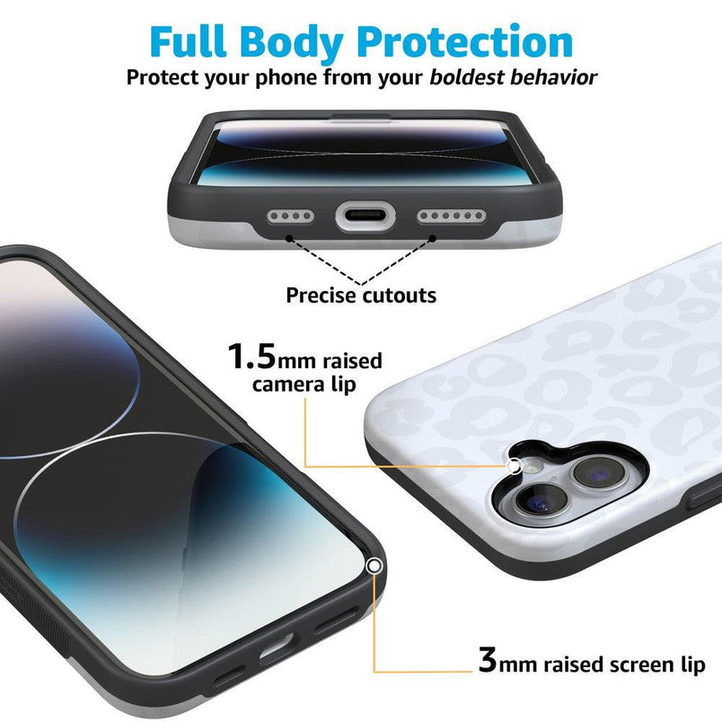 Into the Wild | White Snow Leopard Case iPhone Case get.casely 