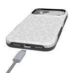 Into the Wild | White Snow Leopard Case iPhone Case get.casely 
