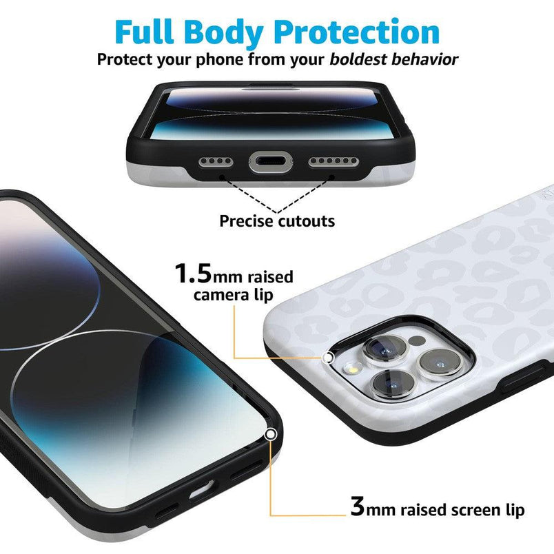 Into the Wild | White Snow Leopard Case iPhone Case get.casely 