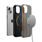 Go New York | Blue & Orange Stripes Case