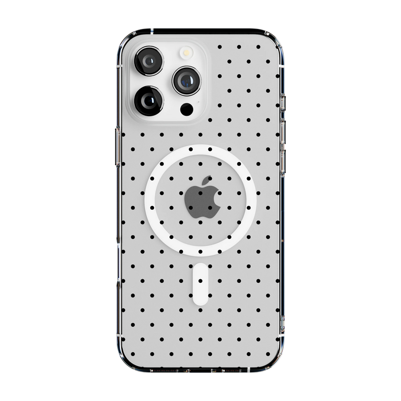 On the Dot | Black Polka Dot Case