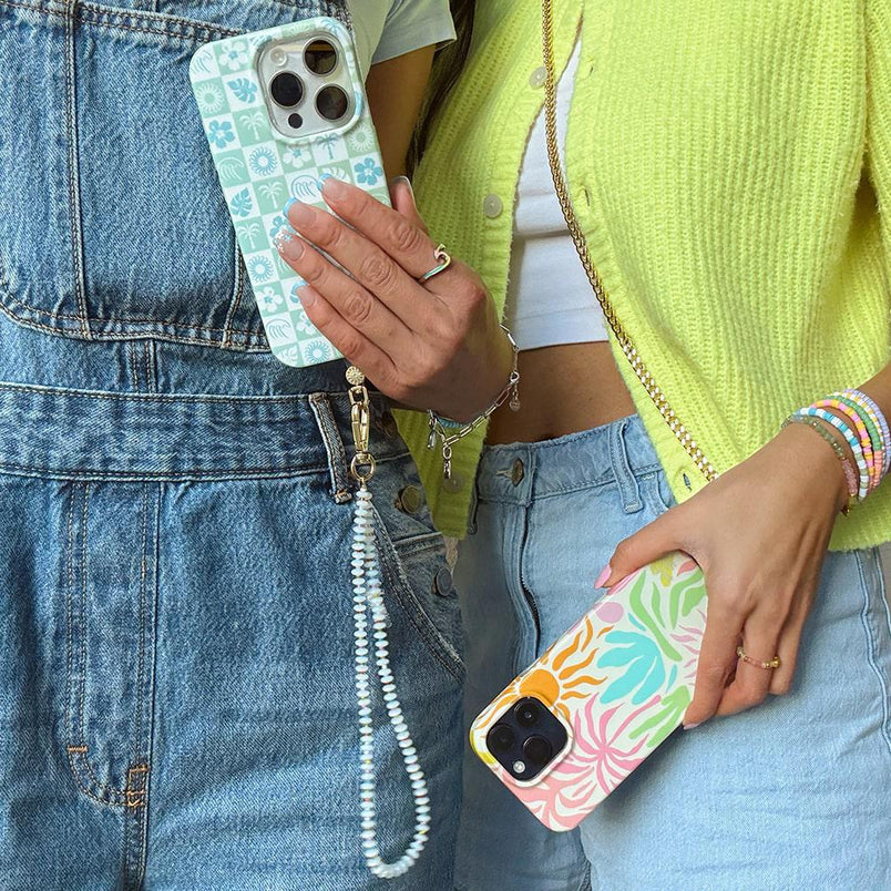 Iridescence Bead Wristlet Phone Chain | Pura Vida x Casely Phone Chain Pura Vida Bracelets 