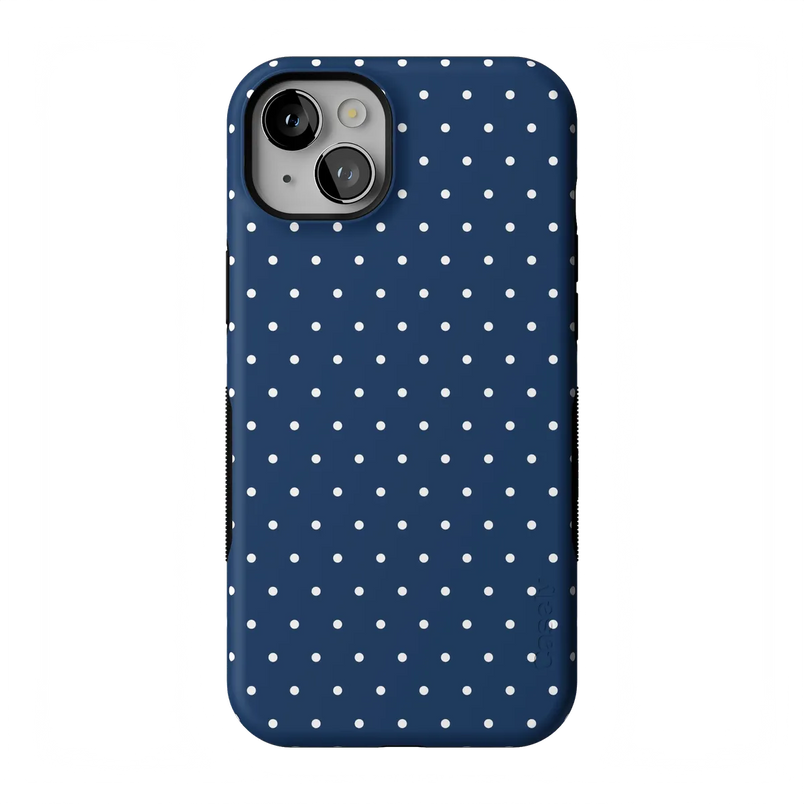 On the Dot | Navy Polka Dot Case