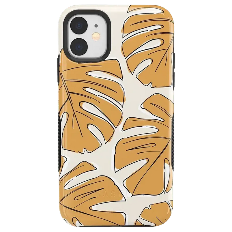 Island Time | Tropical Leaves Floral Case iPhone Case get.casely Bold iPhone 11 