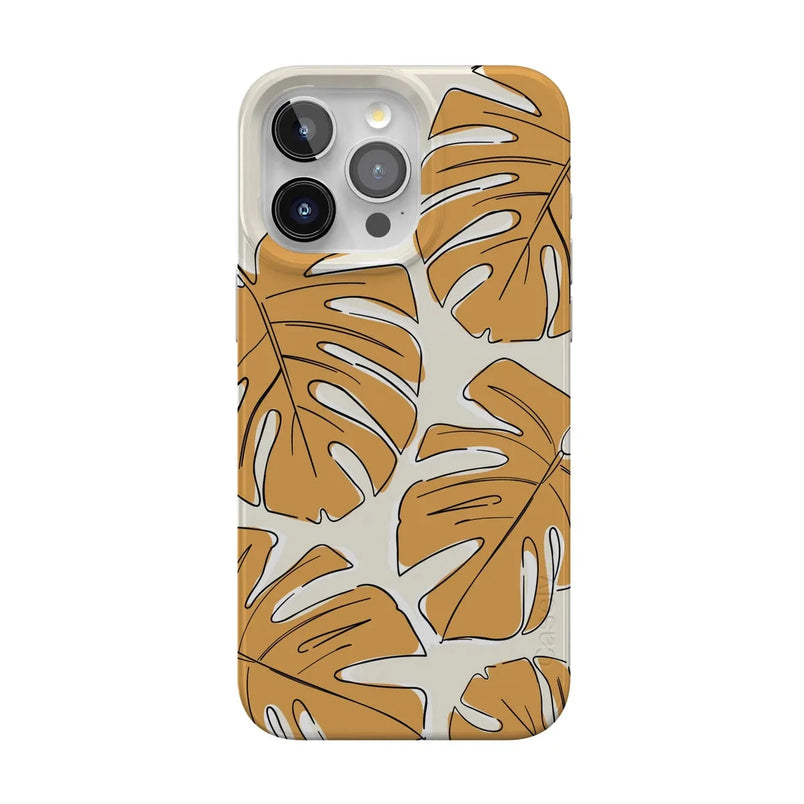 Island Time | Tropical Leaves Floral Case iPhone Case get.casely Classic + MagSafe® iPhone 15 Pro Max 