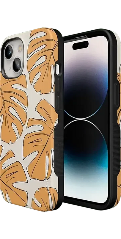 Island Time | Tropical Leaves Floral Case iPhone Case get.casely 