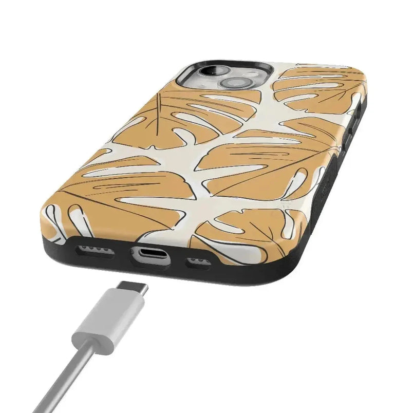 Island Time | Tropical Leaves Floral Case iPhone Case get.casely 