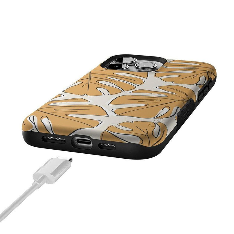 Island Time | Tropical Leaves Floral Case iPhone Case get.casely 