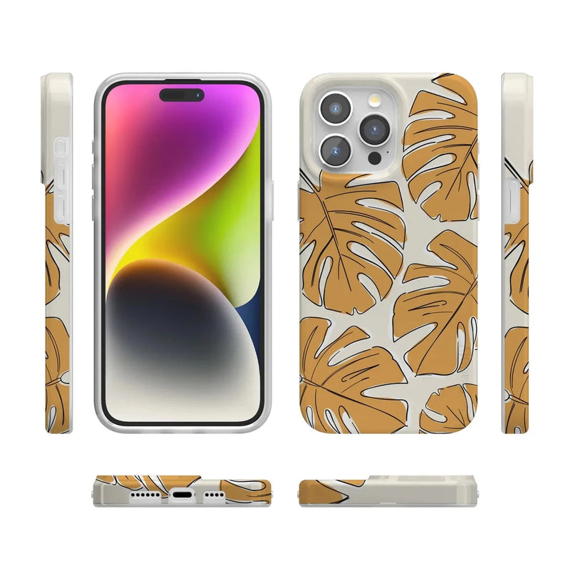 Island Time | Tropical Leaves Floral Case iPhone Case get.casely 