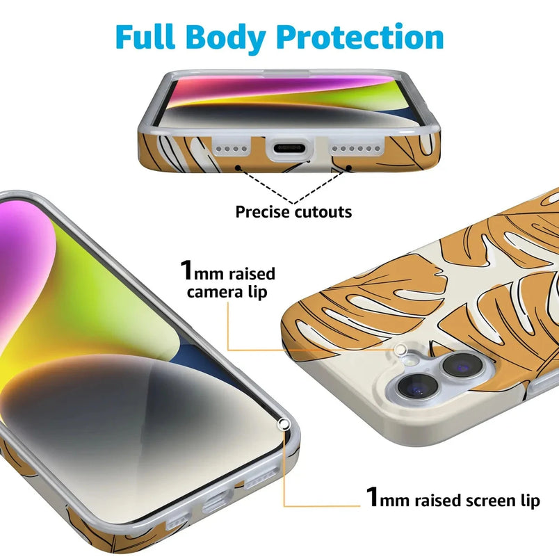 Island Time | Tropical Leaves Floral Case iPhone Case get.casely 