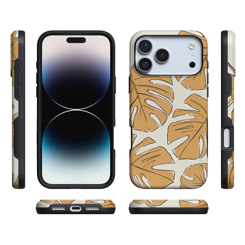 Island Time | Tropical Leaves Floral Case iPhone Case get.casely 