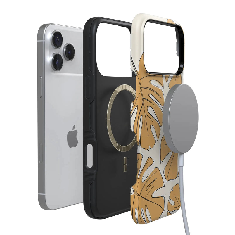 Island Time | Tropical Leaves Floral Case iPhone Case get.casely 