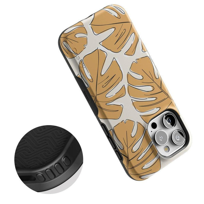Island Time | Tropical Leaves Floral Case iPhone Case get.casely 