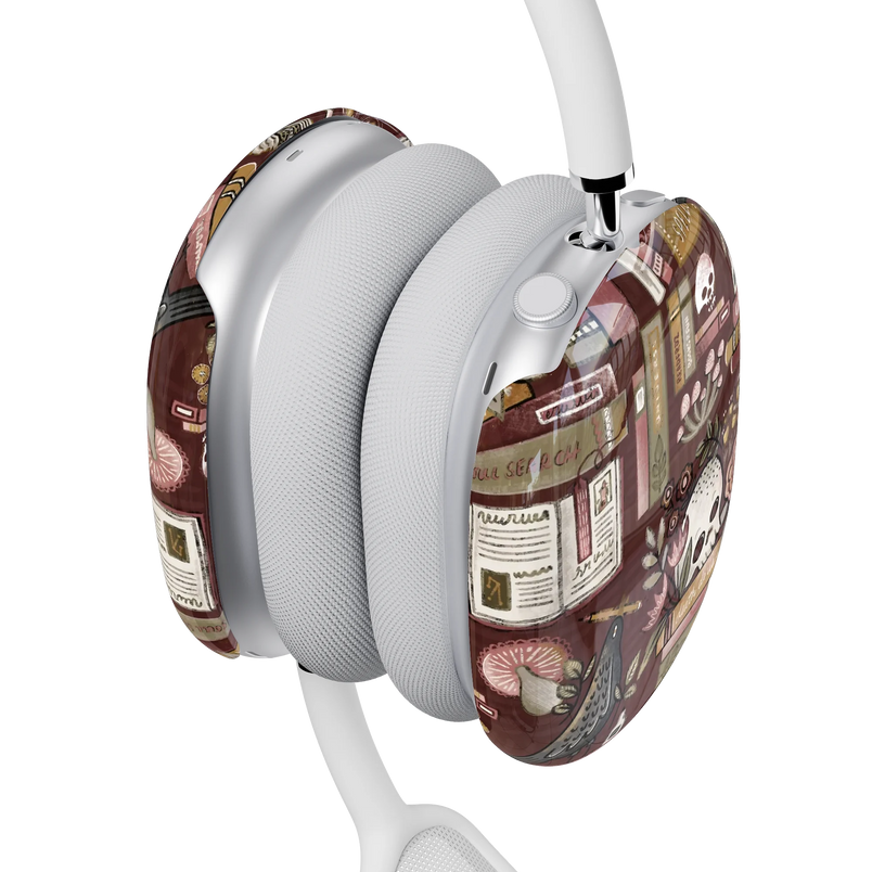Gothic Noir | Spooky Bookshelf AirPods Max Case