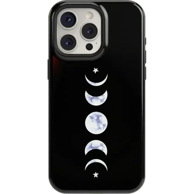 It's Just a Phase | Marble Moon Case iPhone Case get.casely Essential + MagSafe® iPhone 15 Pro