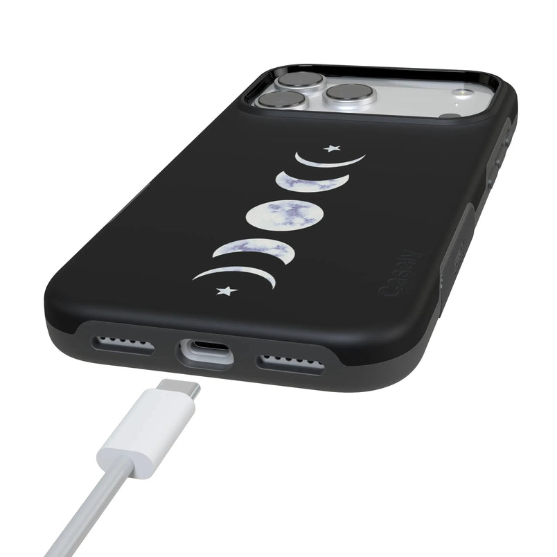 It's Just a Phase | Marble Moon Case iPhone Case get.casely 