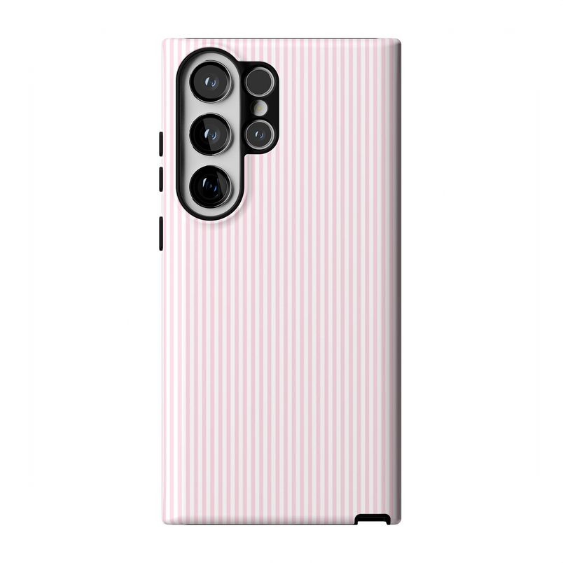 Stripes and the City | Light Pink Pinstripe Case - Galaxy S23 Ultra