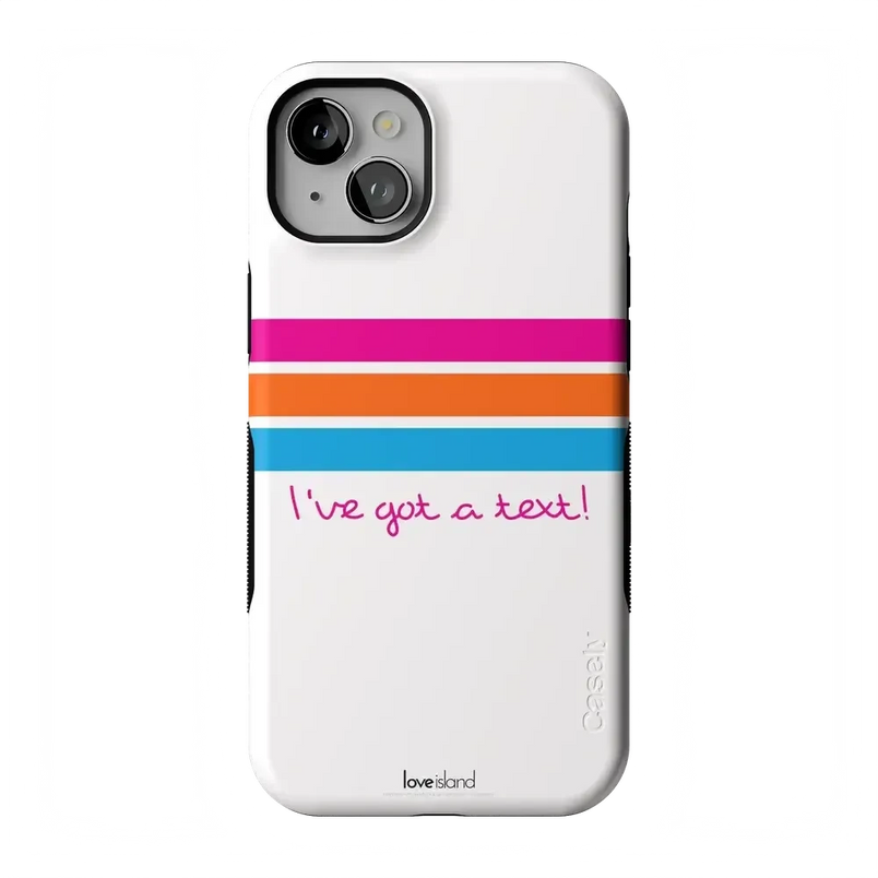 I've Got a Text! | Love Island Case Phone Case get.casely Bold Flex + MagSafe® iPhone 15 Plus 