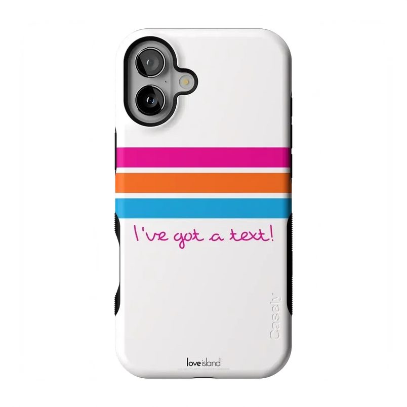 I've Got a Text! | Love Island Case Phone Case get.casely Bold Flex + MagSafe® iPhone 17 