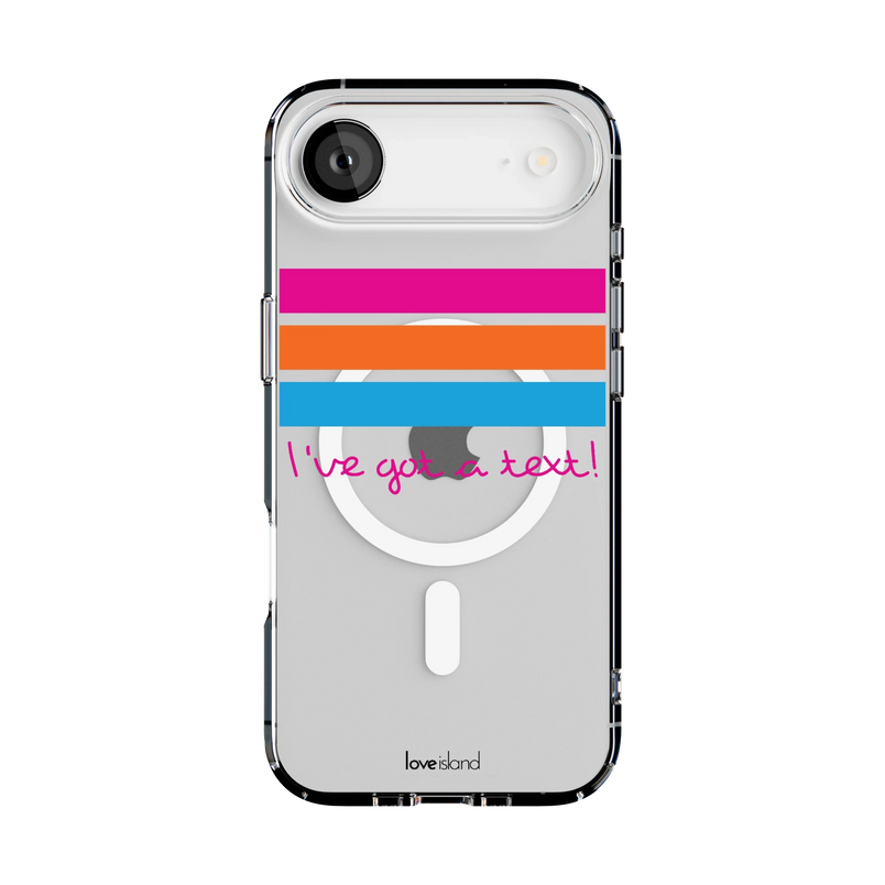 I've Got a Text! | Love Island Case Phone Case get.casely Clear + MagSafe® iPhone 17 Air 
