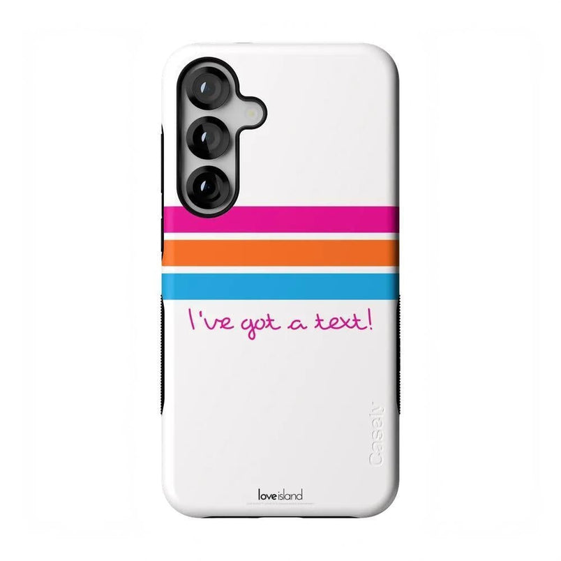 I've Got a Text! | Official Love Island x Casely Phone Case Phone Case get.casely Bold Flex + MagSafe® Galaxy S25 Plus 