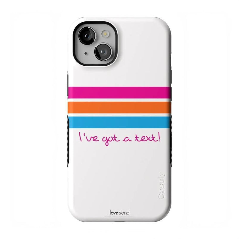 I've Got a Text! | Official Love Island x Casely Phone Case Phone Case get.casely Bold Flex + MagSafe® iPhone 15 Plus 