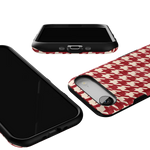 Scarlet Stitch | Red Houndstooth Case