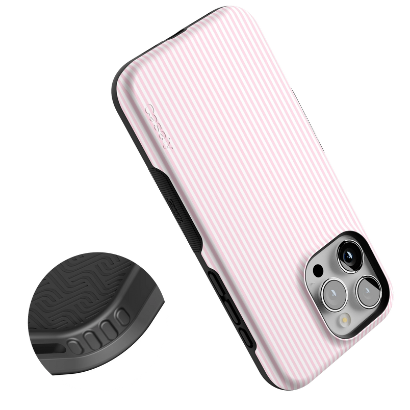 Stripes and the City | Light Pink Pinstripe Case