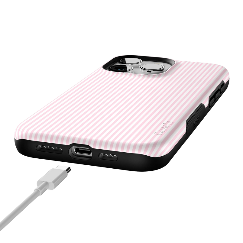 Stripes and the City | Light Pink Pinstripe Case