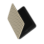 Cedar Lane | Black & Cream Gingham Kindle Case