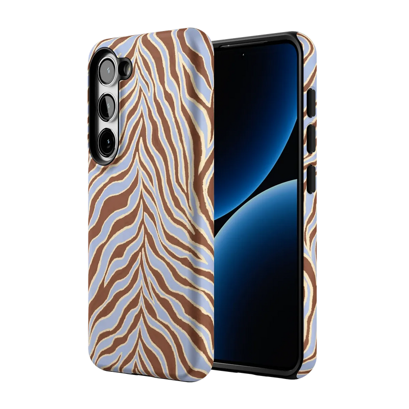 Untamed | Brown & Blue Zebra Case