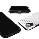 On the Dot | White Polka Dot Case