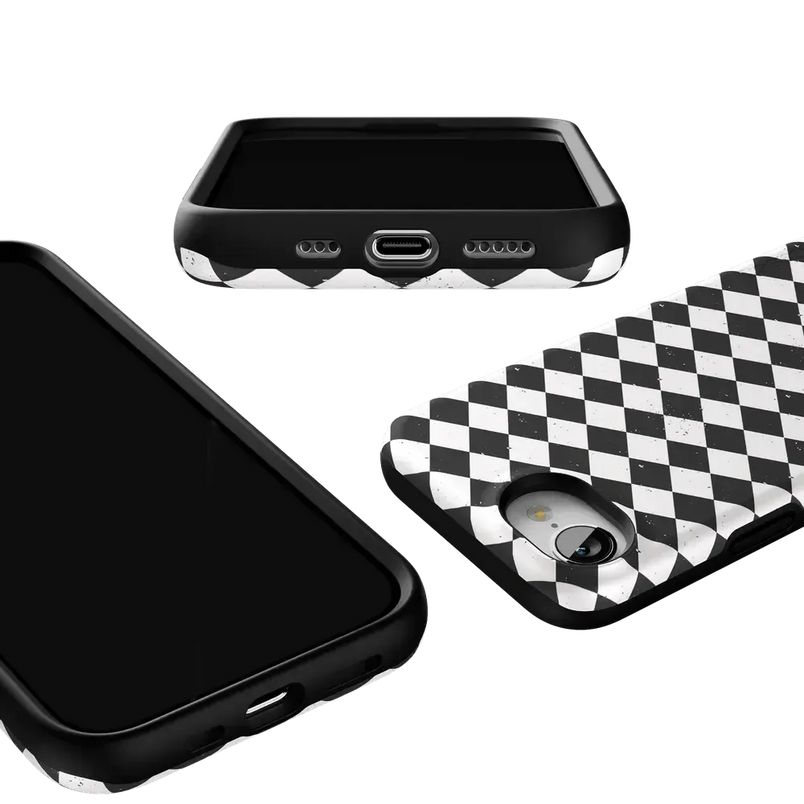 Salem's Hex | Black & White Checkered Case