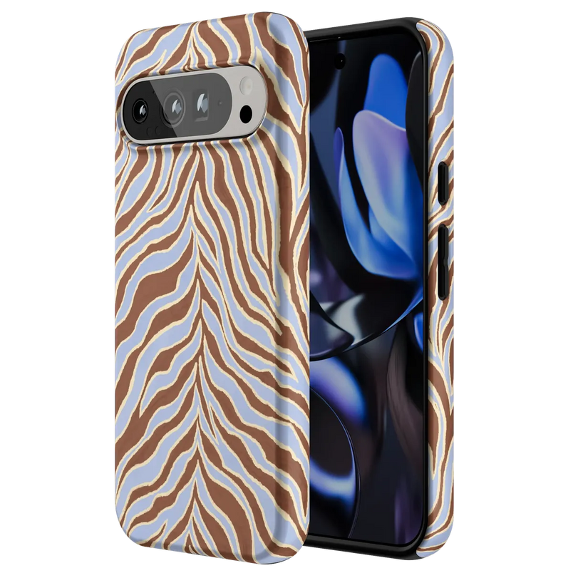 Untamed | Brown & Blue Zebra Case