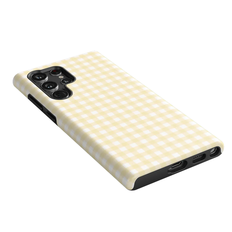 Pastel Picnic | Yellow Gingham Case