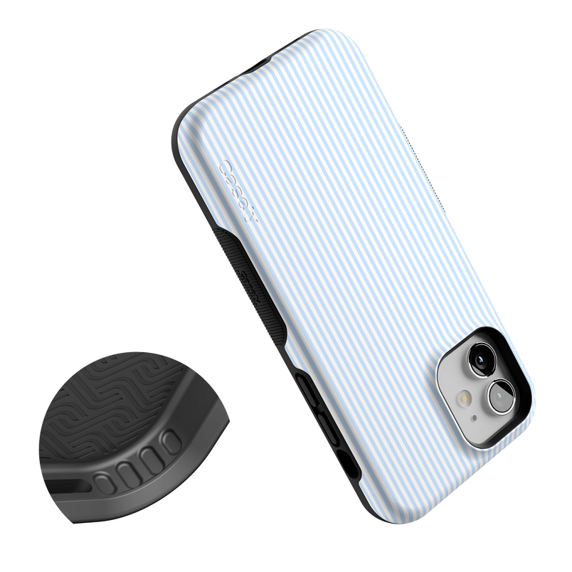 Stripes and the City | Light Blue Pinstripe Case
