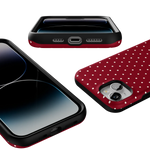On the Dot | Maroon Polka Dot Case